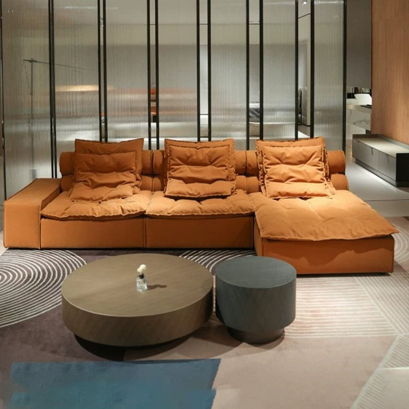 Home Textiles Of Scandinavia - x*-ミニマリスト クラウドブロック テキスタイルソファ 取り外し可能 洗濯可能 マットファブリック
