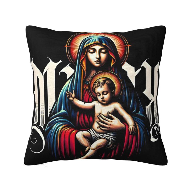 Luxury Home Textiles Usa - パーソナライズされたジェサスの母親,豪華な枕カバー,車のクッション