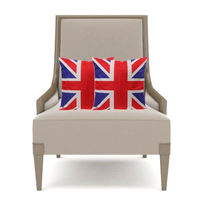 Home Textiles Uk - D8KF 16インチ枕カバー英国国旗スクエアユニオンジャックリネンホーム装飾クッションカバー