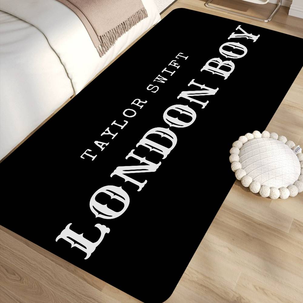 Home Textiles London - クラシック B-Boy L-London ロゴフロアマット長方形滑り止めホームソフトバッドマットフロントドア屋内屋外マットホテル装飾マット