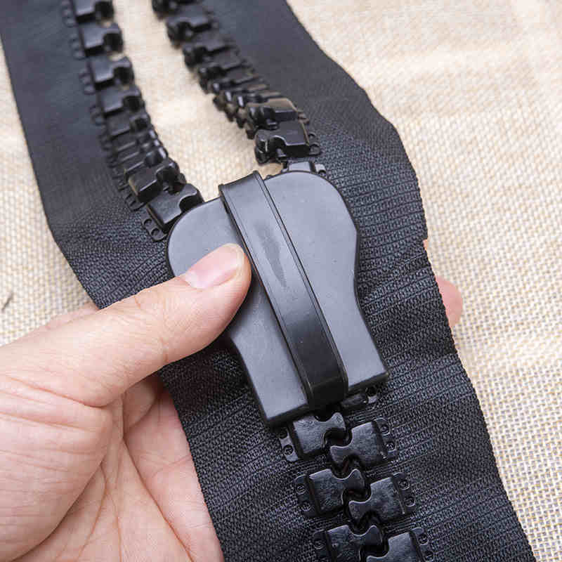 Home Textiles Industry - 30 # ロングチェーン大ロール樹脂ジッパー黒超大型ジッパーバルク屋外テント DIY 縫製トラベルバッグ重工業