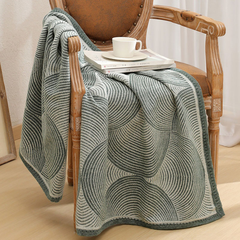 高級円弧プリント糸毛布 120X150Cm ポータブル飛行機 - Luxury Home Textiles Usa のレビューと価格