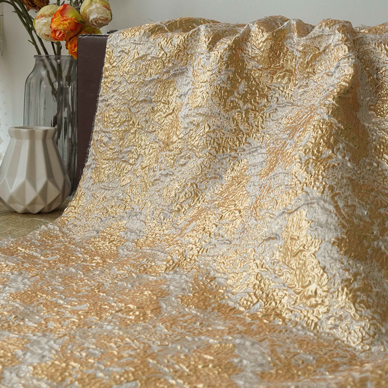 高級赤梅ジャカード生地ゴールデンフラワーエンボス加工の女性の - Luxury Home Textiles Usa のレビューと価格
