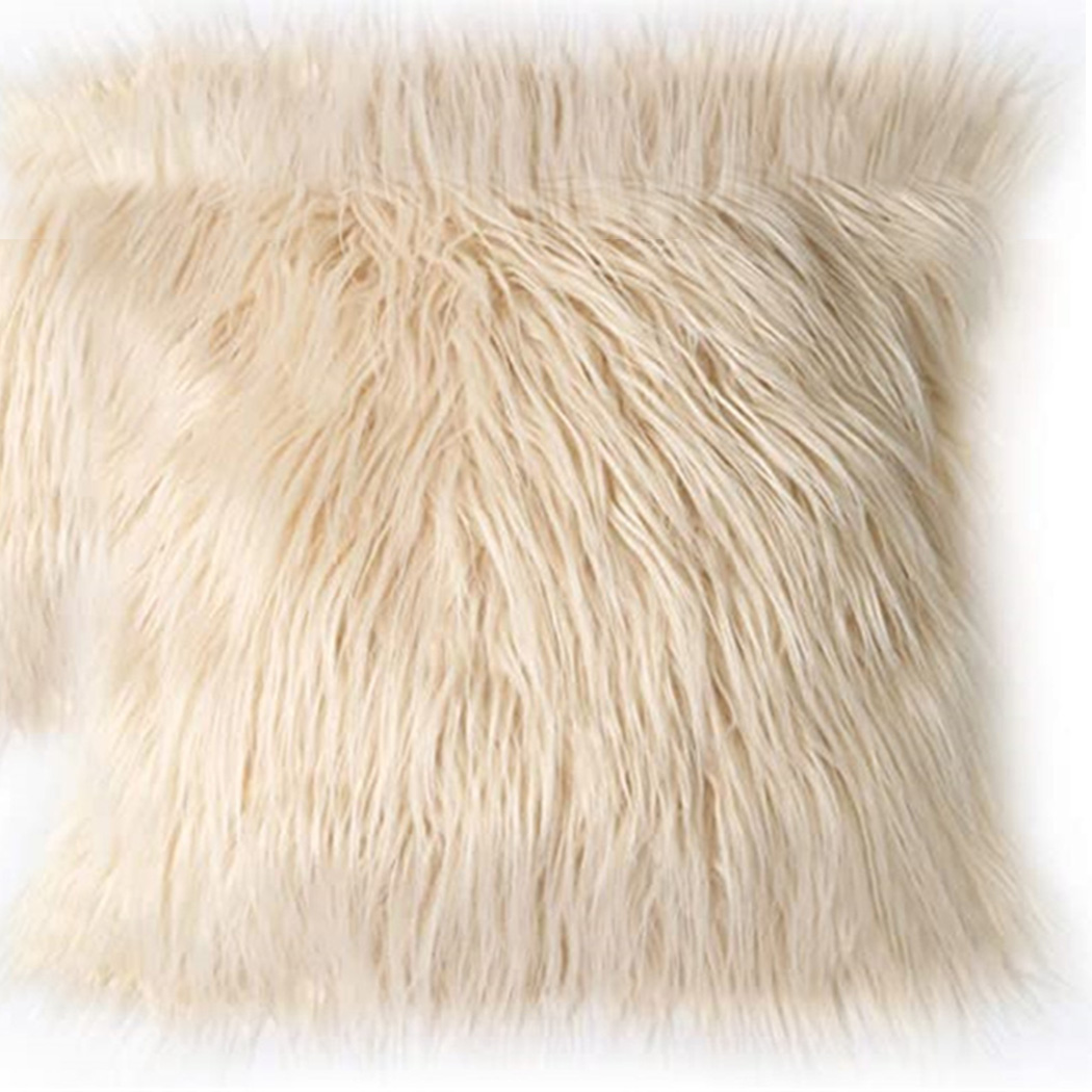 長くて柔らかい毛皮の枕カバー,豪華な正方形の豪華な枕カバー, - Luxury Home Textiles Usa のレビューと価格