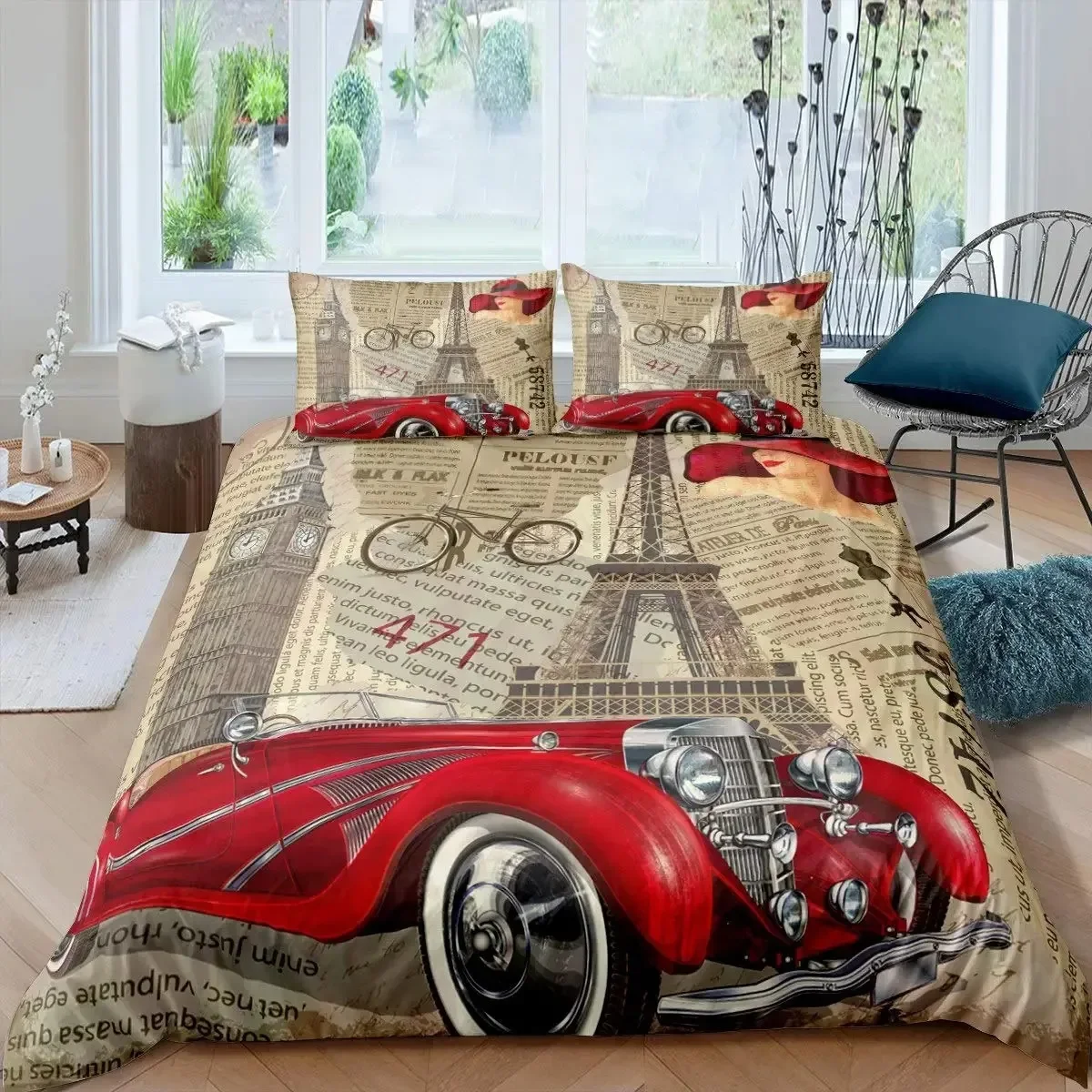 ロンドン電話ボックスビッグベン快適な布団キルトカバー枕カバー - Home Textiles London のレビューと価格