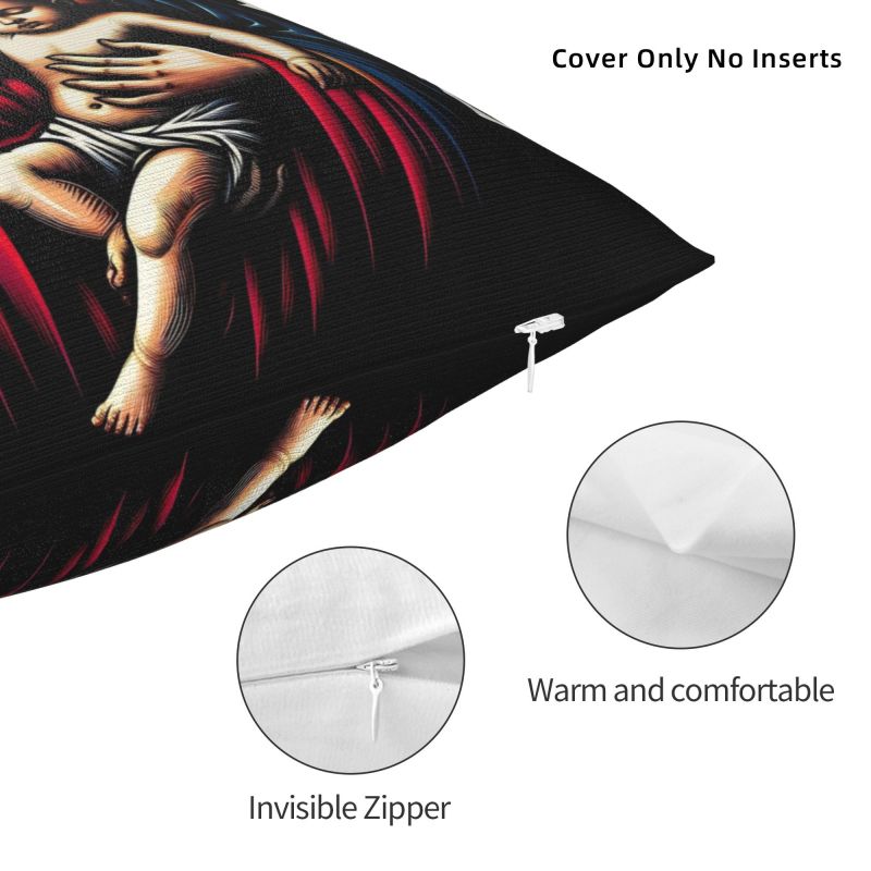 パーソナライズされたジェサスの母親,豪華な枕カバー,車のクッ - Luxury Home Textiles Usa のレビューと価格