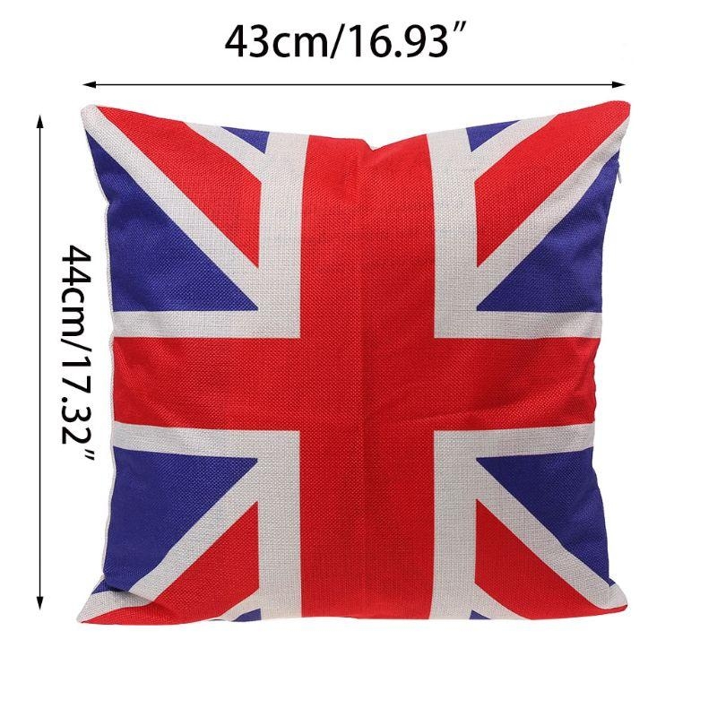 D8KF 16インチ枕カバー英国国旗スクエアユニオンジャック - Home Textiles Uk のレビューと価格