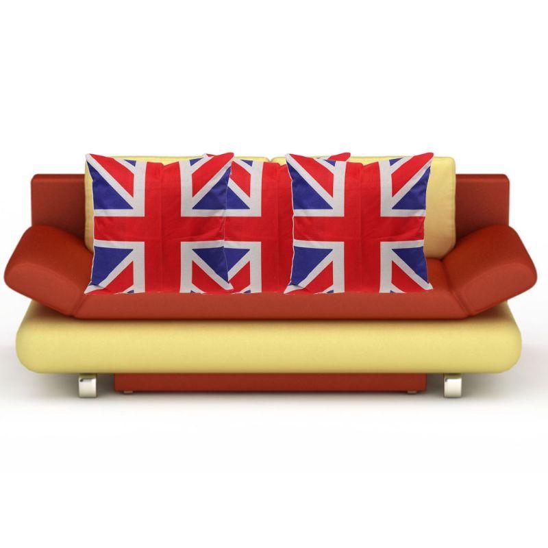 D8KF 16インチ枕カバー英国国旗スクエアユニオンジャック - Home Textiles Uk のレビューと価格