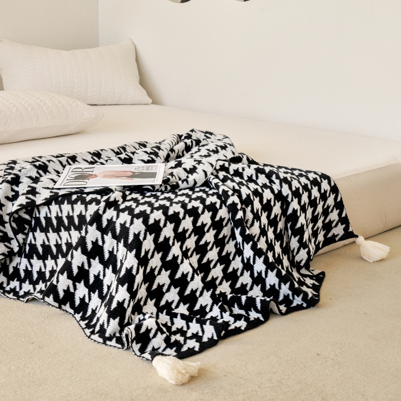 ボヘミアンスタイルプリントニットブランケット高級肌に優しいシ - Luxury Home Textiles Usa のレビューと価格