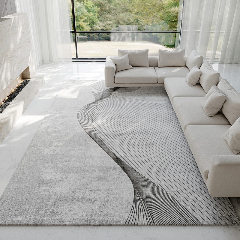 抽象的なライトグレーカーペットモダンで豪華な家の装飾敷物大面 - Luxury Home Textiles Usa のレビューと価格