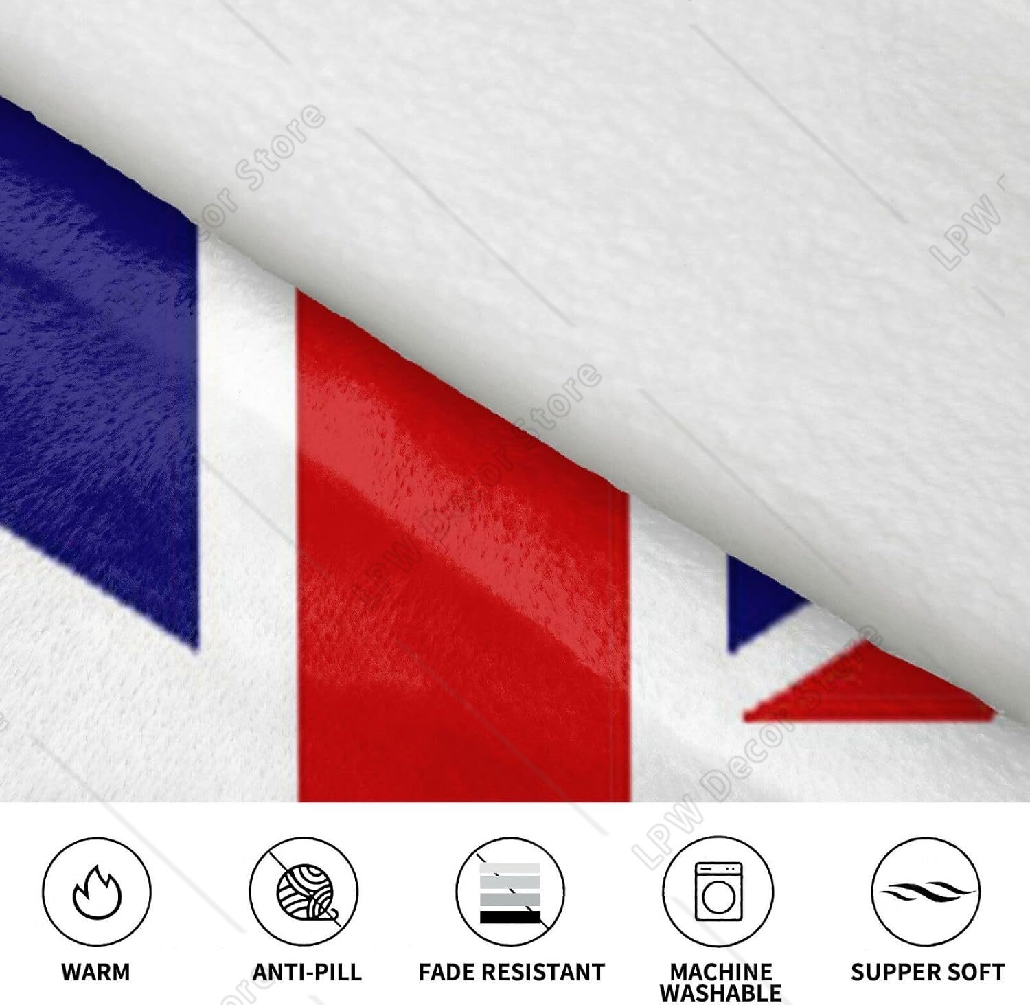 英国国旗プリントブランケットパーカー 女性&男性用 大人ティ - Home Textiles Uk のレビューと価格
