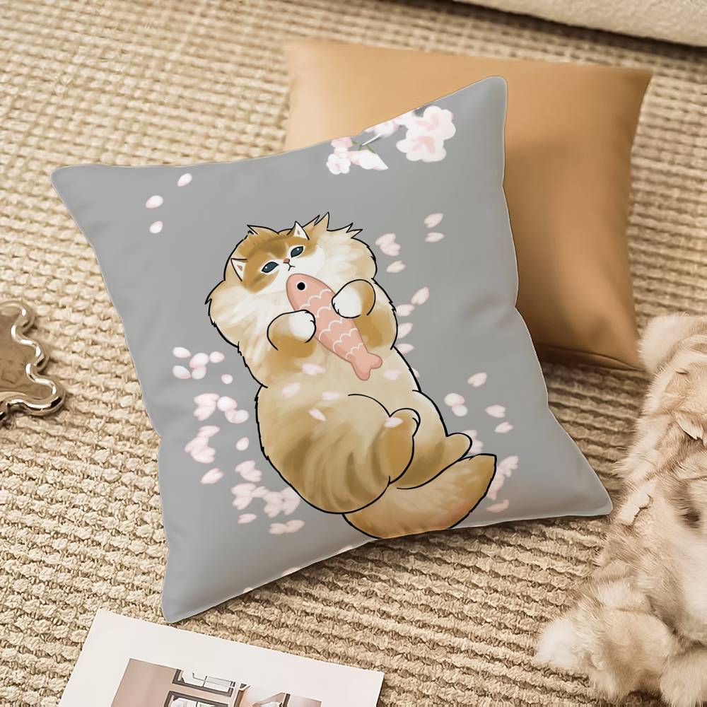高級で可愛いモフサンド猫柄枕カバー 防ダニ 隠しファスナー  - Luxury Home Textiles Usa のレビューと価格