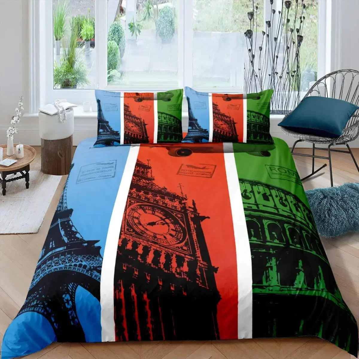 ロンドン電話ボックス快適な布団キルトカバー枕カバー寝具セット - Home Textiles London のレビューと価格