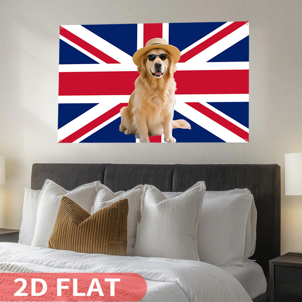 1pc 2D FLAT パーソナライズされた英国旗 - カス - Home Textiles Uk のレビューと価格
